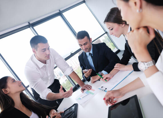 Group in Team Meeting